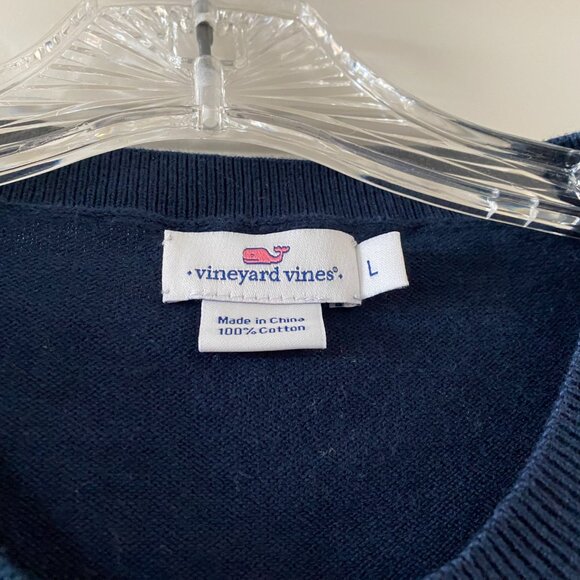 Vineyard Vines Navy and Red Lobster Sweater - Picture 3 of 4